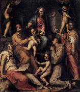 Jacopo Pontormo Madonna and Child with Saints oil